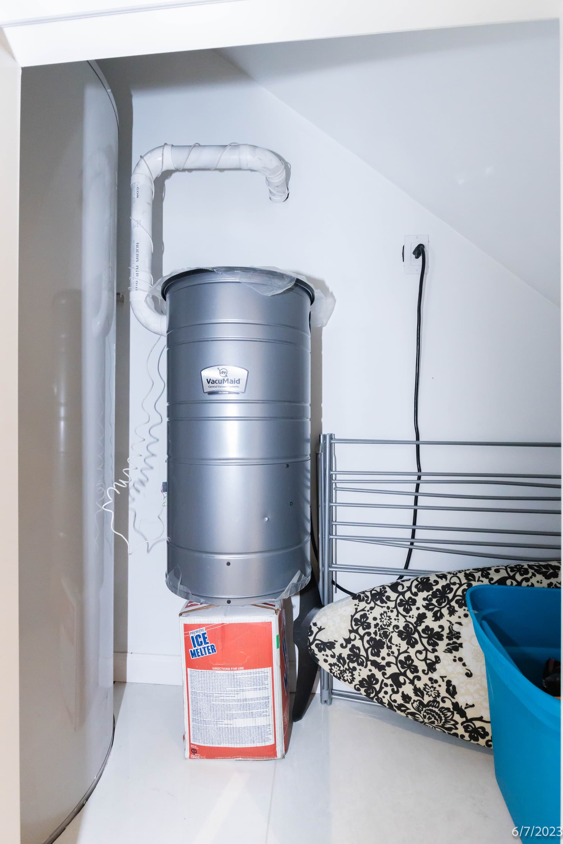 Utility room and mechanical equipment survey of existing conditions by OpenDoors360 in New York City.